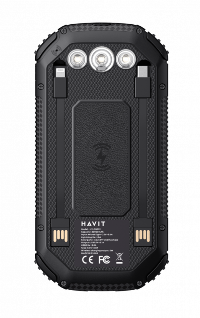 Павербанк HAVIT HV-PN022 20000mAh Solar iз сонячною батареєю Фото 2